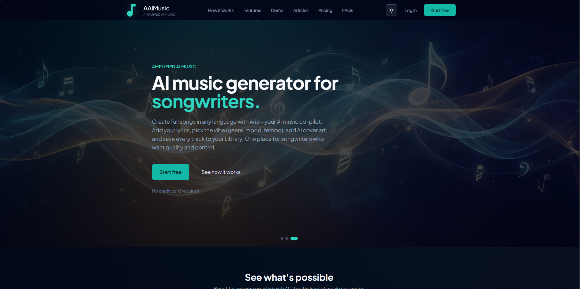 AAiMusic homepage